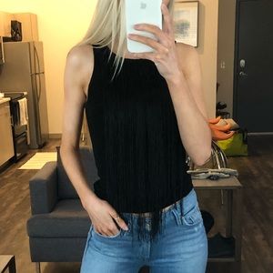 Bebe fringe top